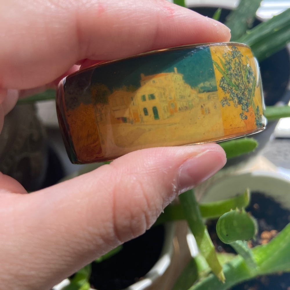 Van Gogh 22kt Goldplated bangle Van Gogh Collage, by Erwin Pearl® - Picture 10 of 16